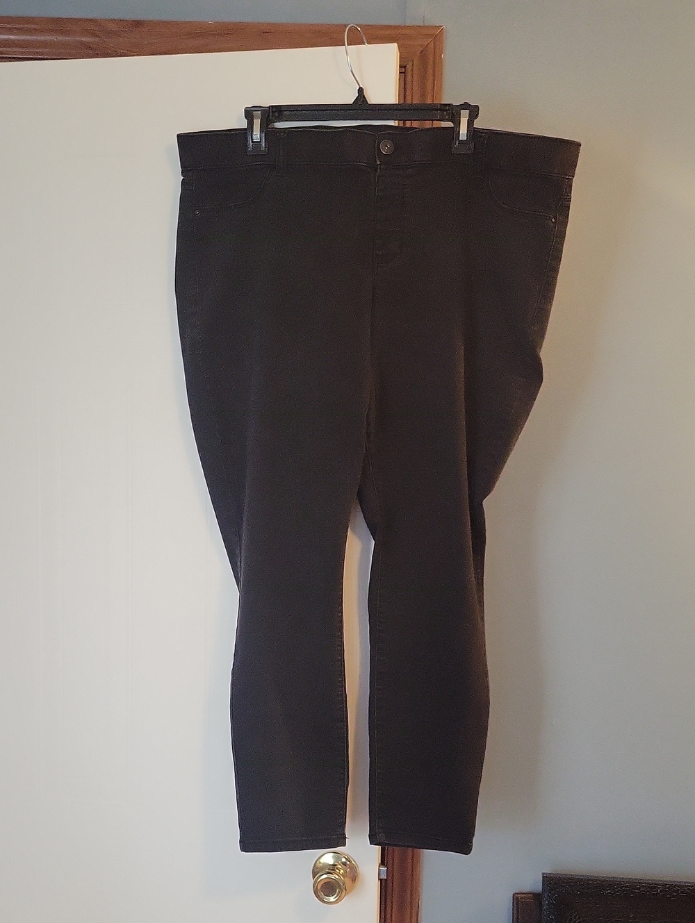 Stitch Star Classic Black Straight-Leg Jegging Pants Size 22W